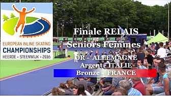 L'Equipe de France en Relais Séniors Femmes Médaille de BRONZE au Championnat d'Europe à HEERDE - Pays Bas de Roller Piste @FFRollerSports #TvLocale_fr